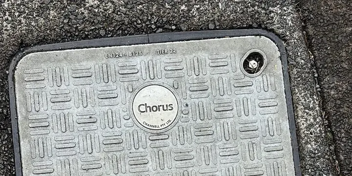 Chorus manhole cover. 