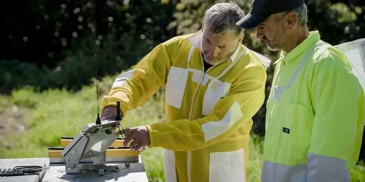 Monitoring remote beehives with One NZ Satellite IoT.