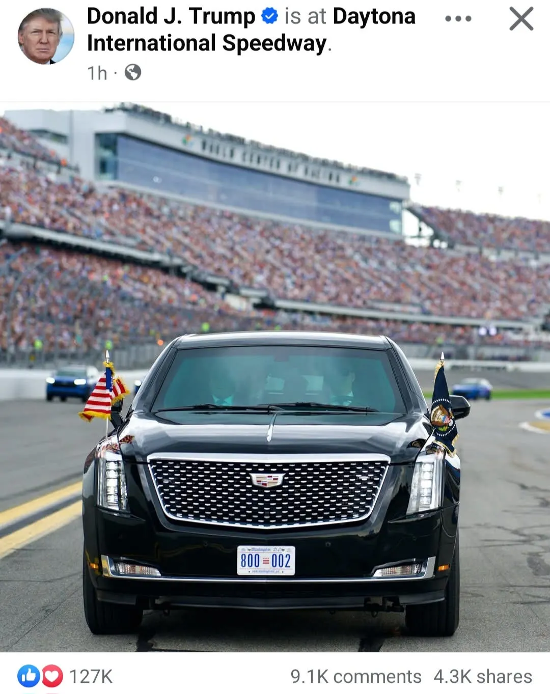 Presidential Message on the 2025 Daytona 500