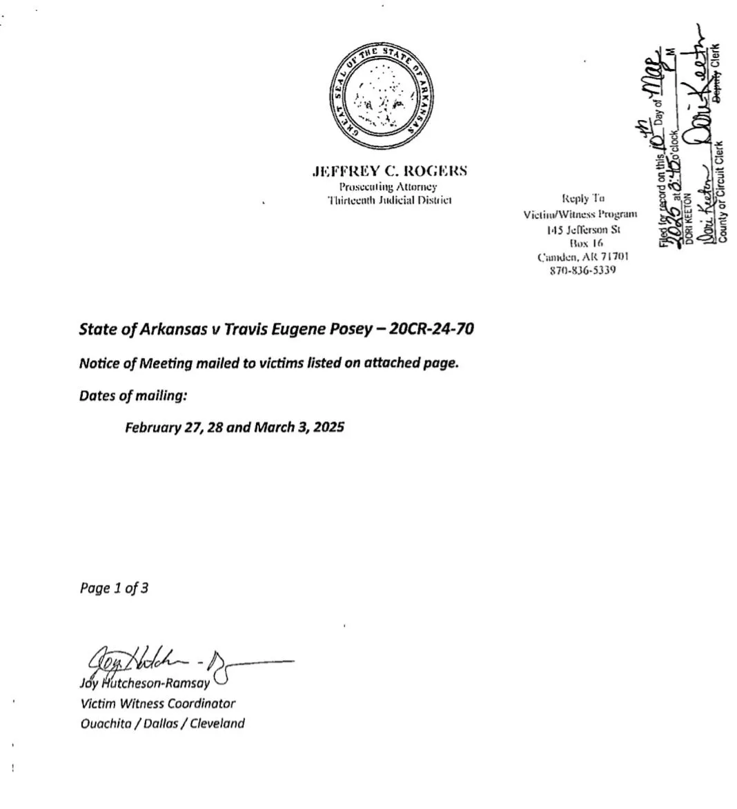 Fordyce Shooting: Prosecuting Attorney Holds Meeting With Victims, Families