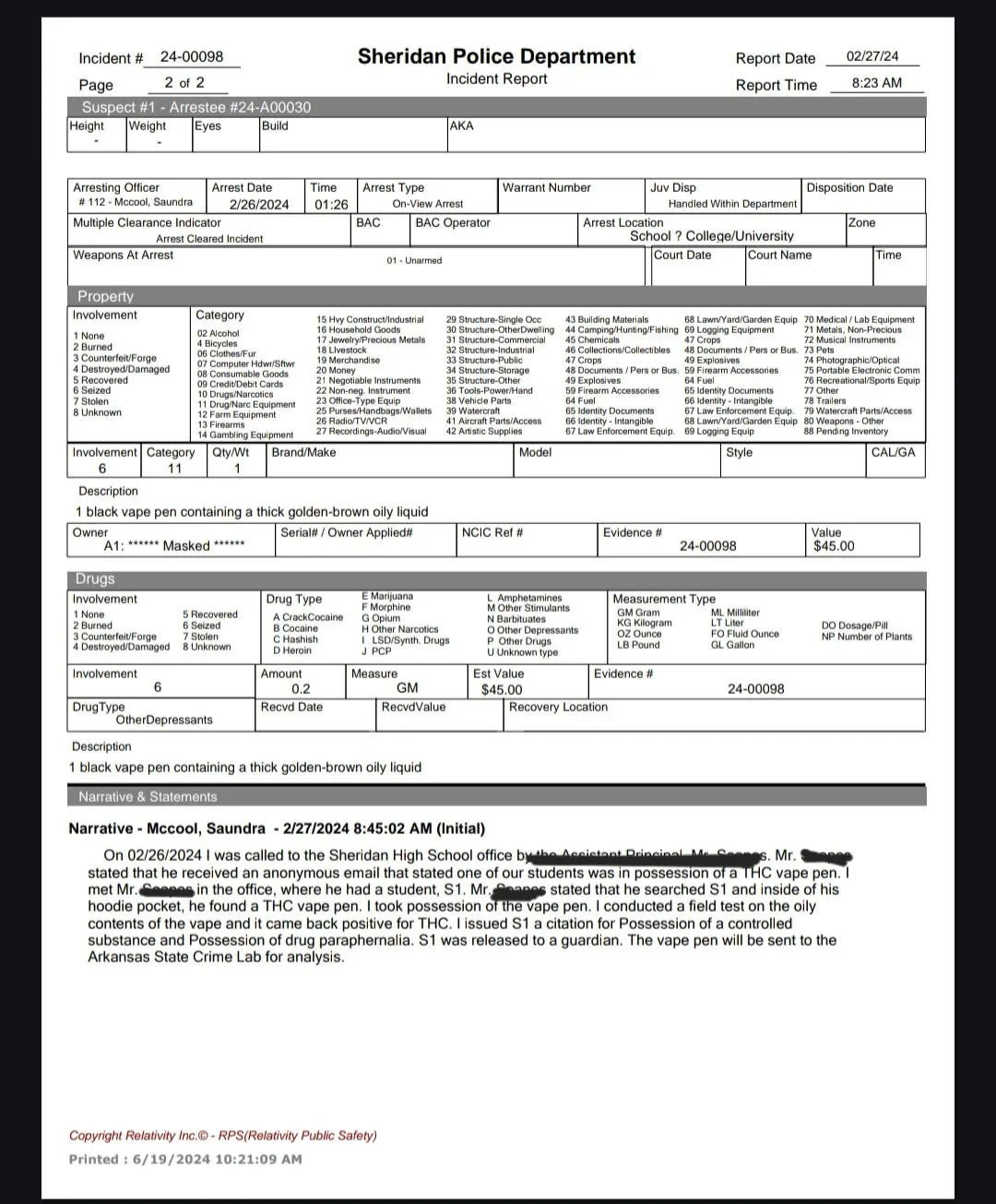 Sheridan School Incidents: Part 3