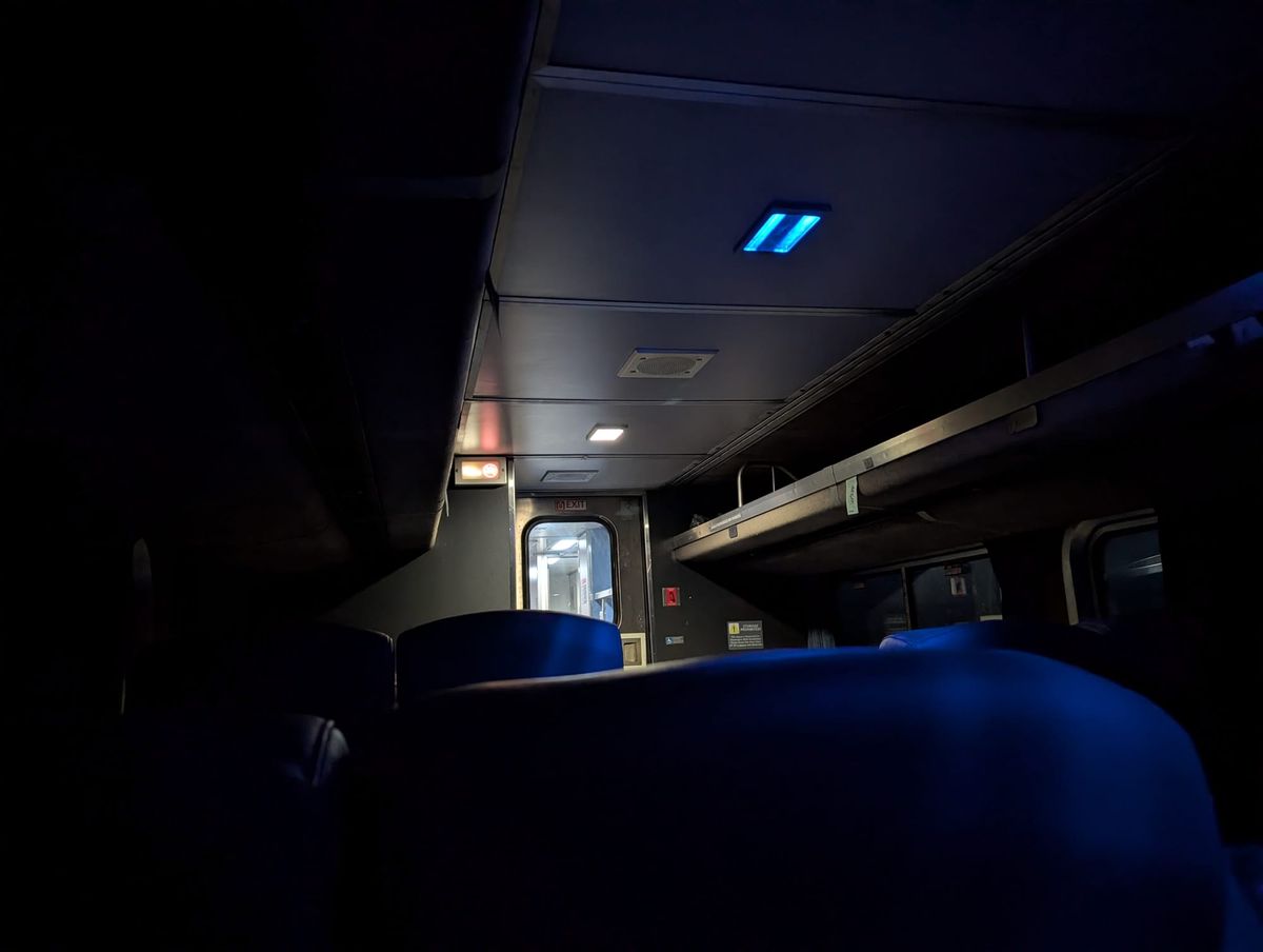 Eating and Sleeping on An Amtrak Train