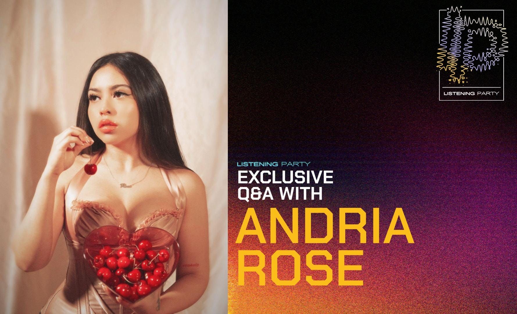 Q&A with Andria Rose: "I never want someone to know what they’re gonna get from me, I never wanna be predictable"