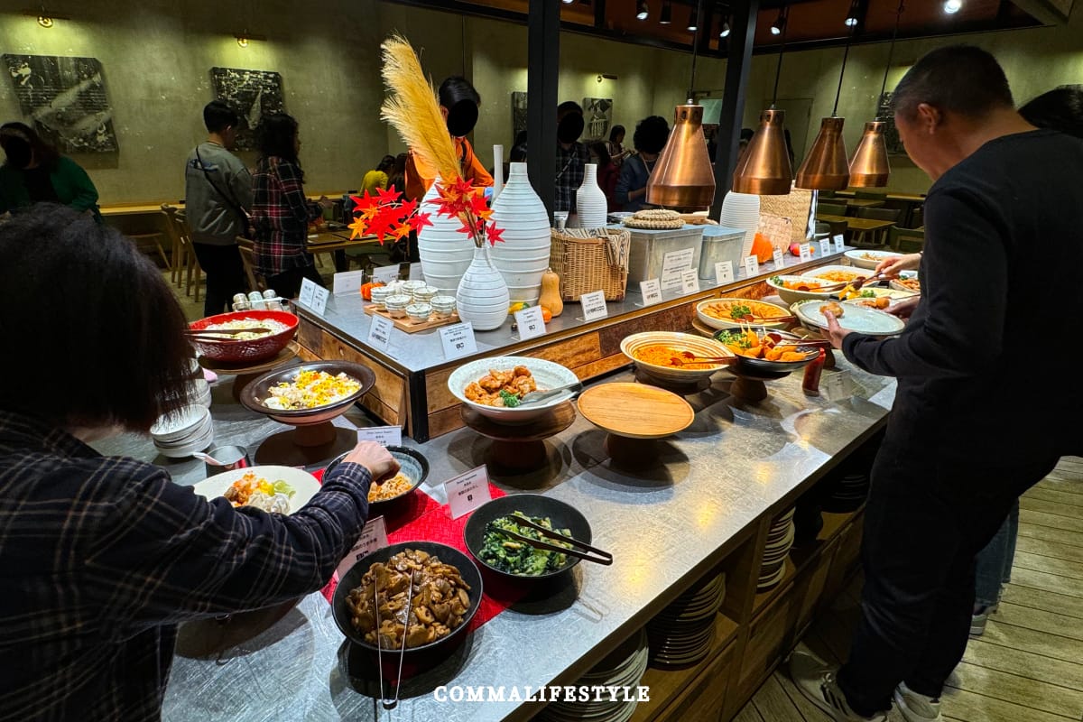 除了提供早餐，也有提供晚餐自助吧