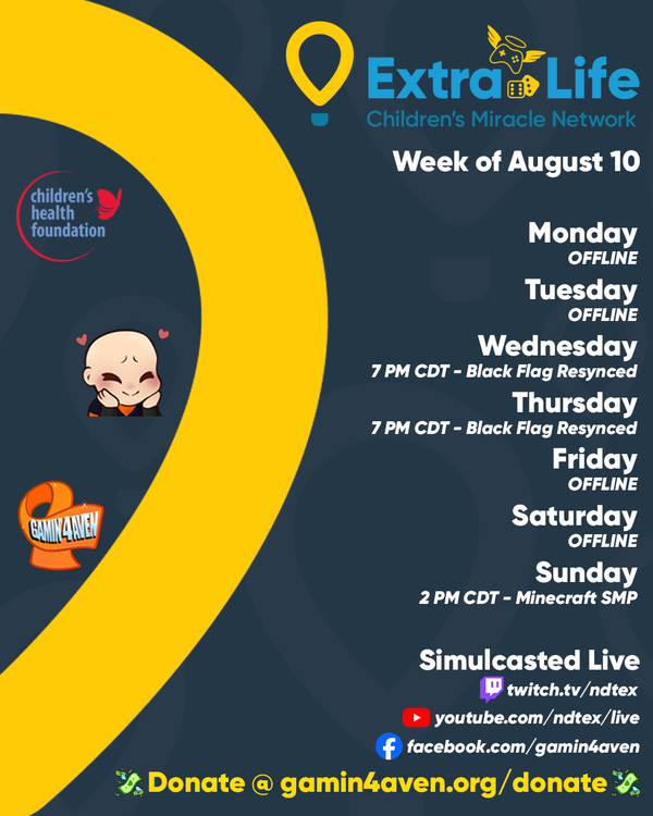 No Stream Tonight, Schedule Change!
