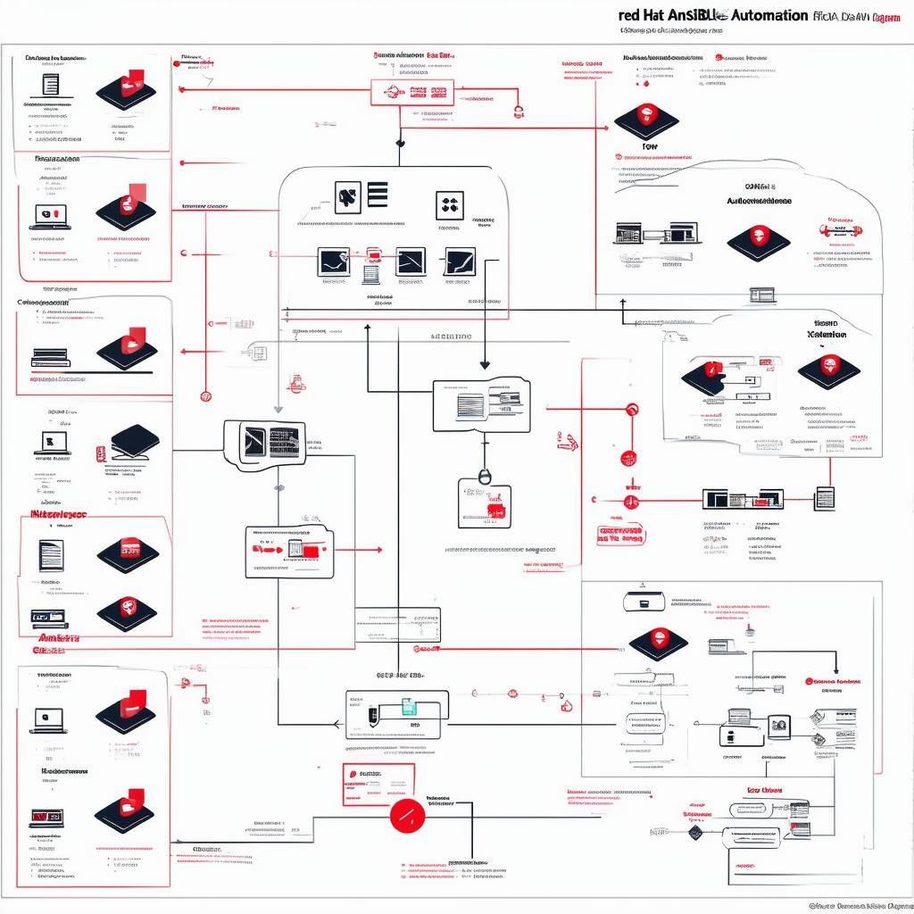 Red Hat Ansible Automation data flow diagram