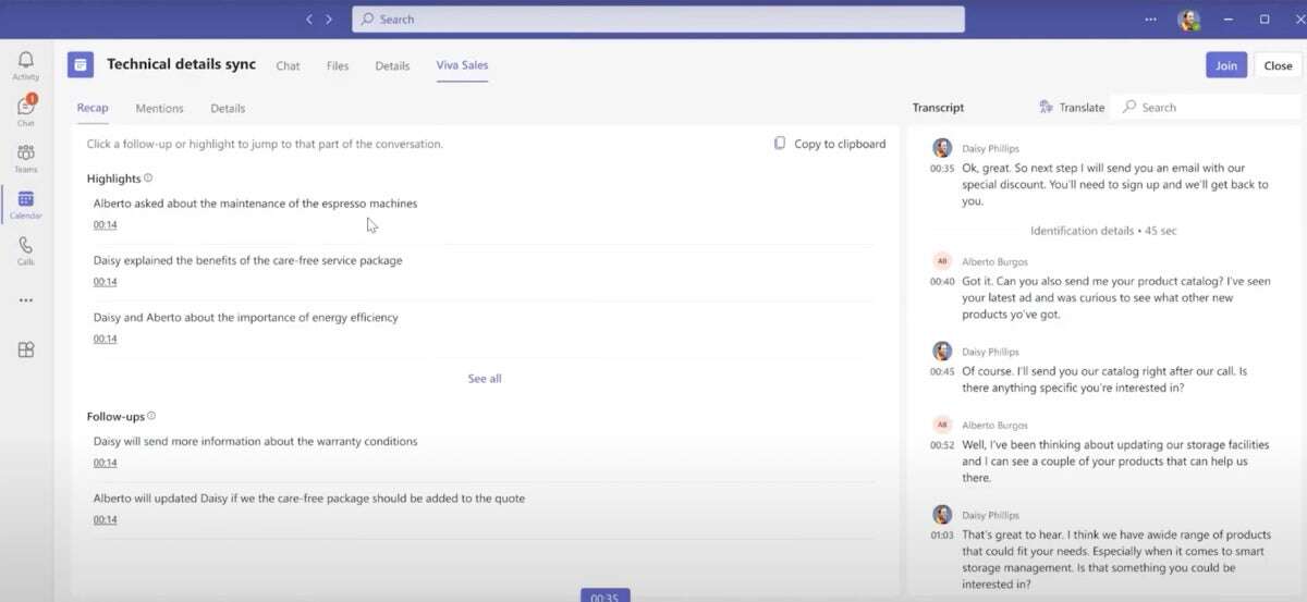 microsoft copilot summarizing meeting notes