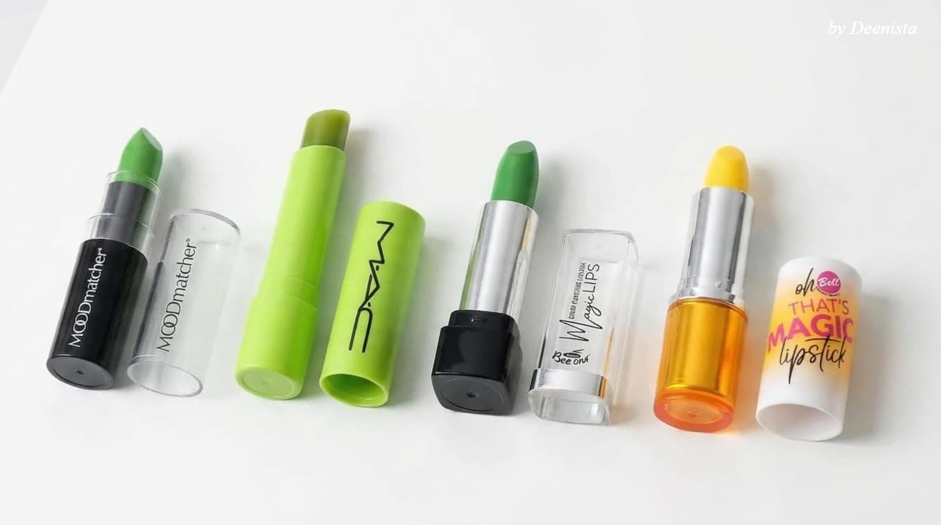 90's magic green lipstick making a comeback