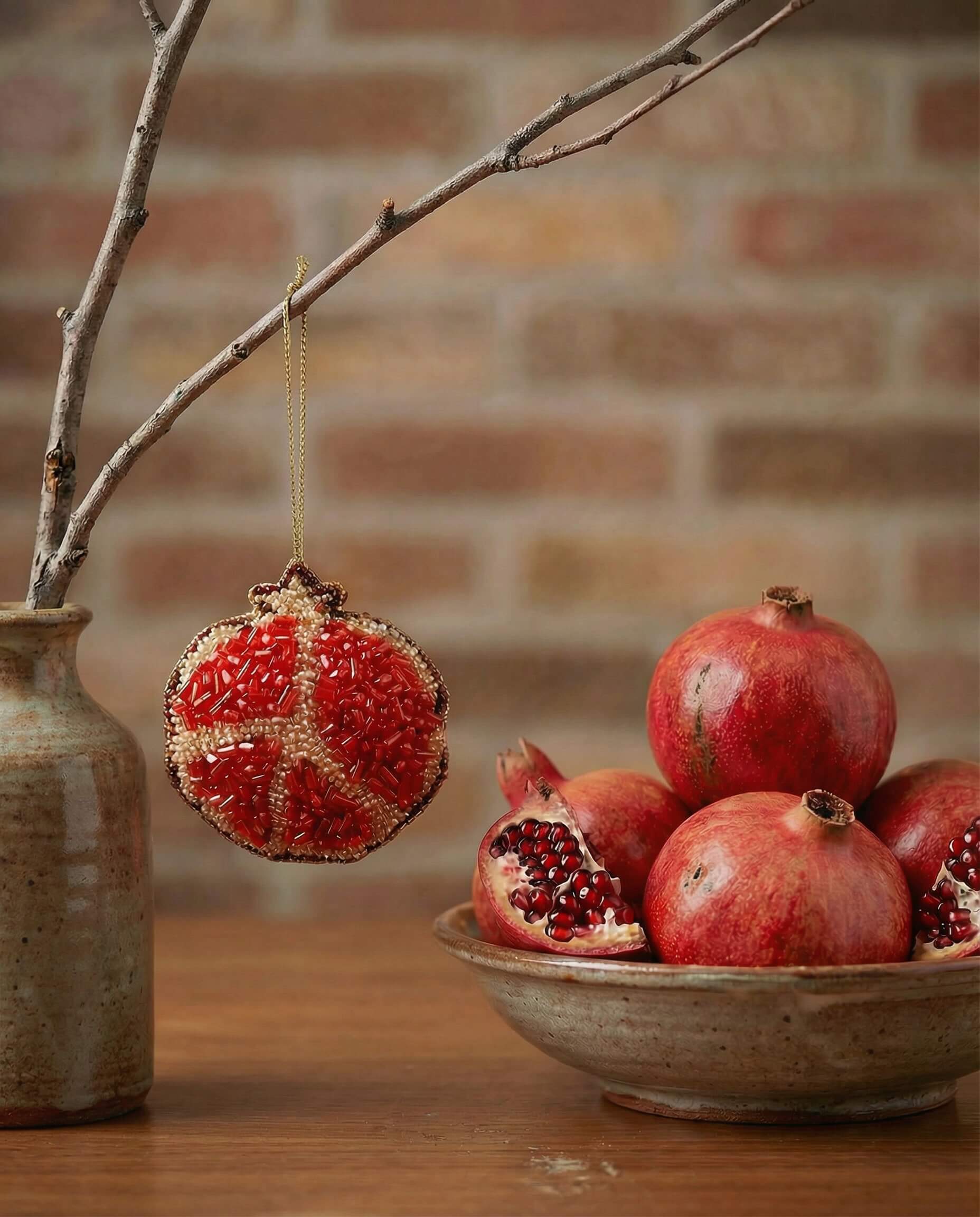 Yalda inspiration: Christmas ornament used for the Persian Yalda vibes