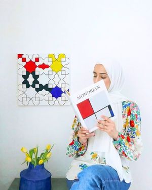 modern geometric wall art inspired by islamic patterns