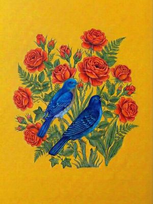 golo morgh: persian art of love, the bird and the rose