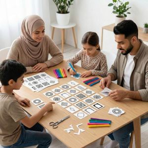 Islamic activities for kids at home: geometric pattern games