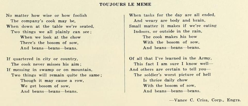 The lyrics to Toujours le Meme
