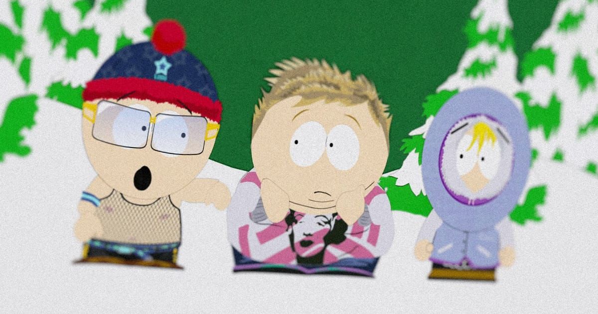 The South Park kids dressed as metrosexuals.