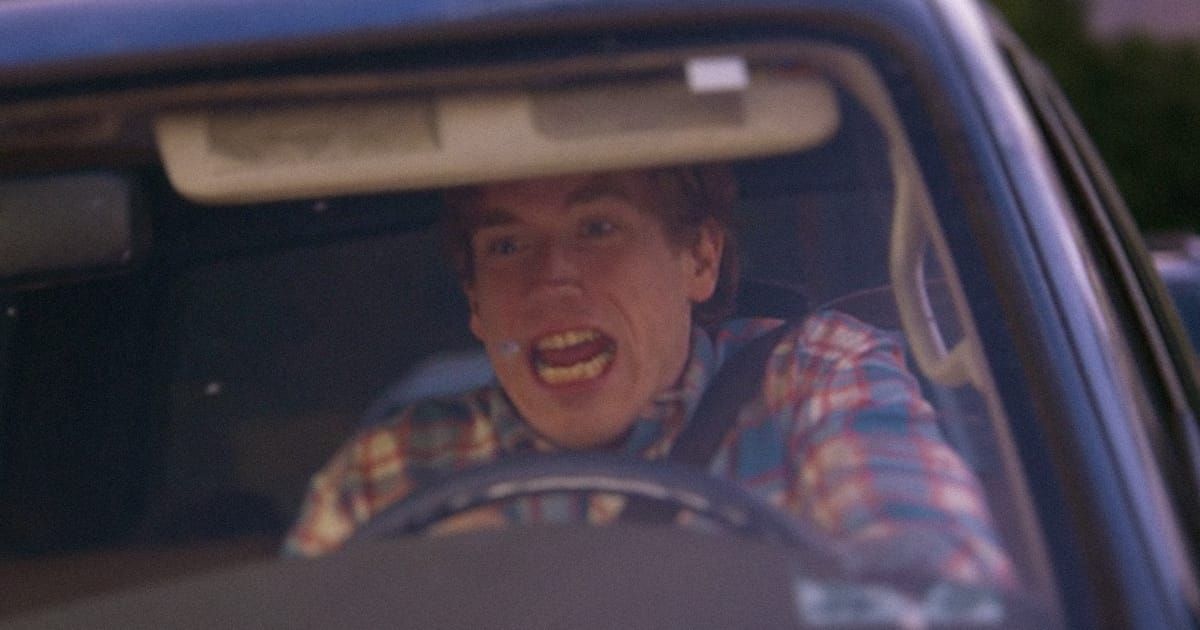 Conner O'Malley honking a car horn