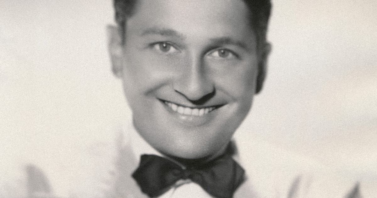 Lawrence Welk smiling.