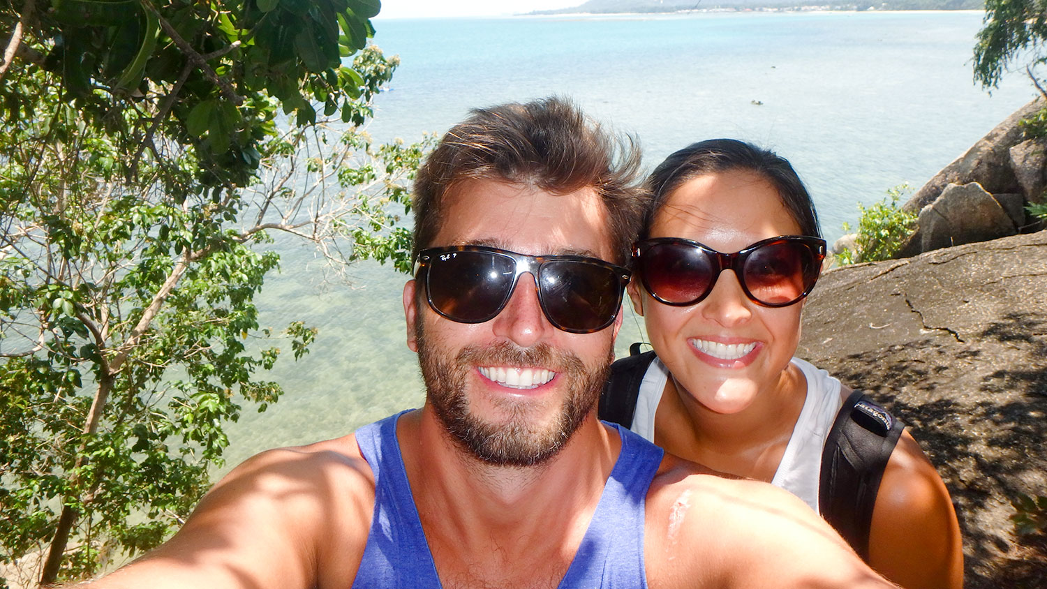 hiking selfie
