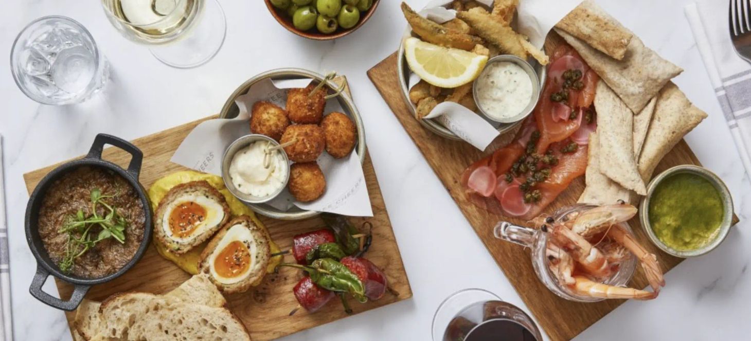 THREE CHEERS PUBS, 9 locations - 50% off food Mon-Weds until 29th January
