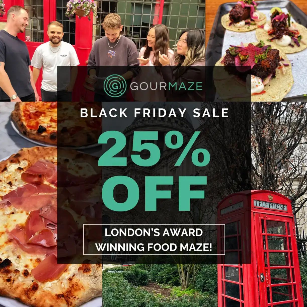 GOURMAZE - 25% Off Foodie Treasure Hunts & Gift Vouchers until 2nd December