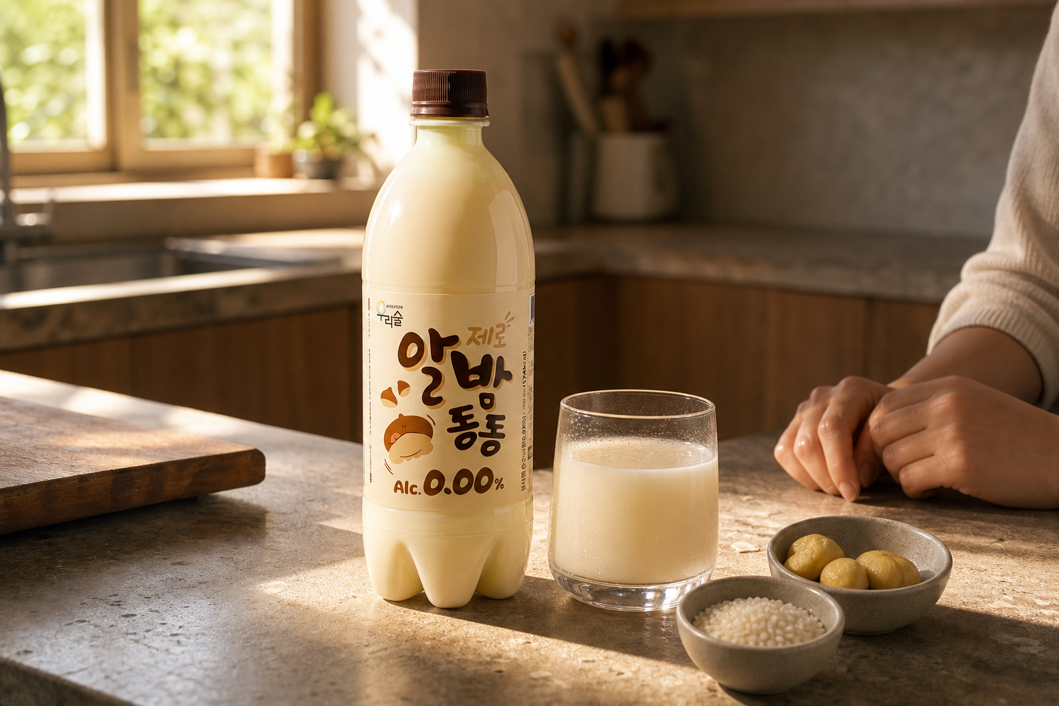 프랑스산 밤과 국내산 쌀의 조합