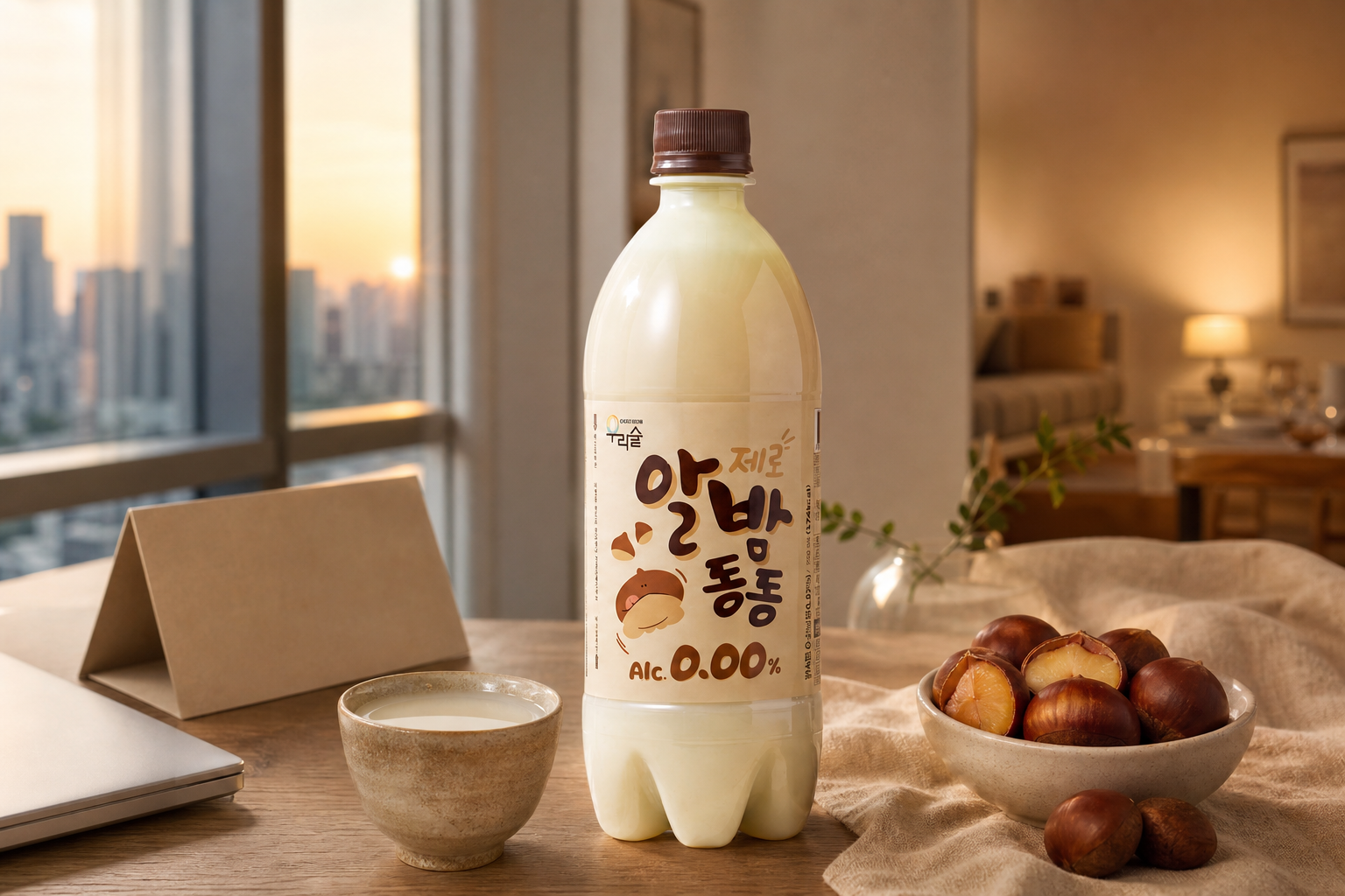 평일과 주말을 잇는 음용 장면