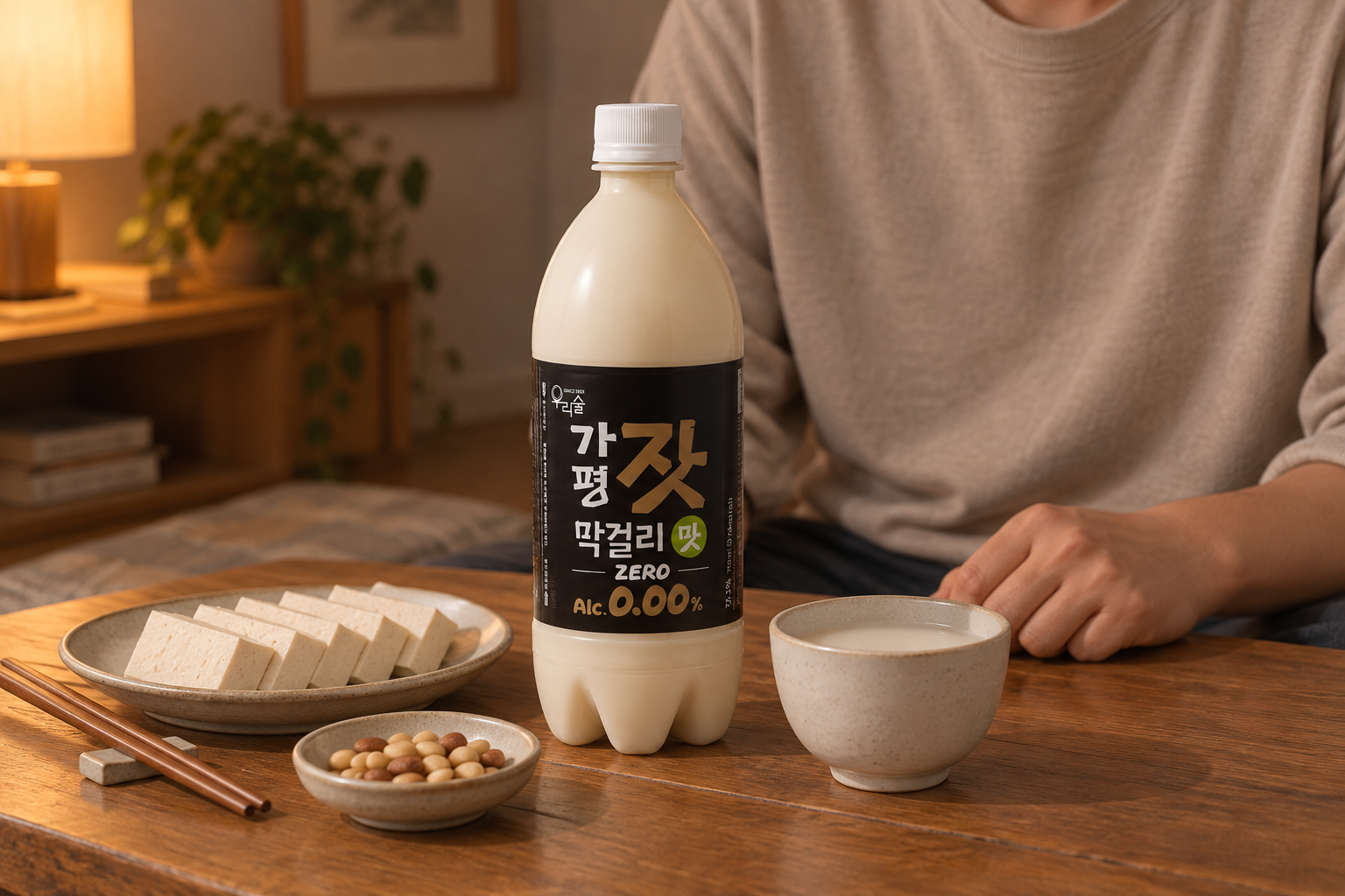 담백한 식사와 고소한 안주의 페어링