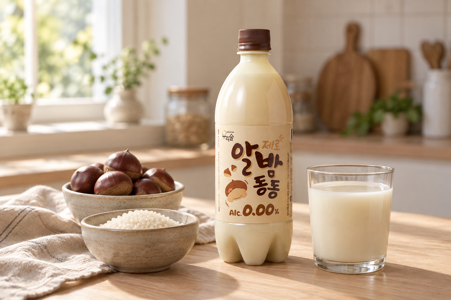 밤과 쌀로 완성한 무알코올 풍미