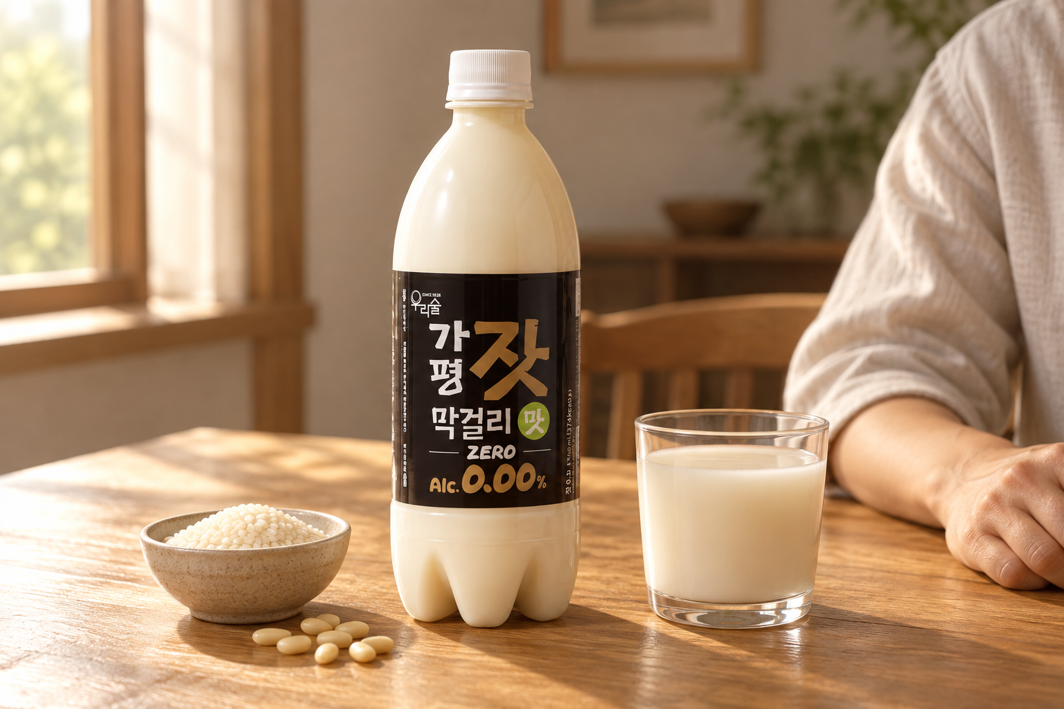 알코올 없이 담아낸 막걸리형 질감