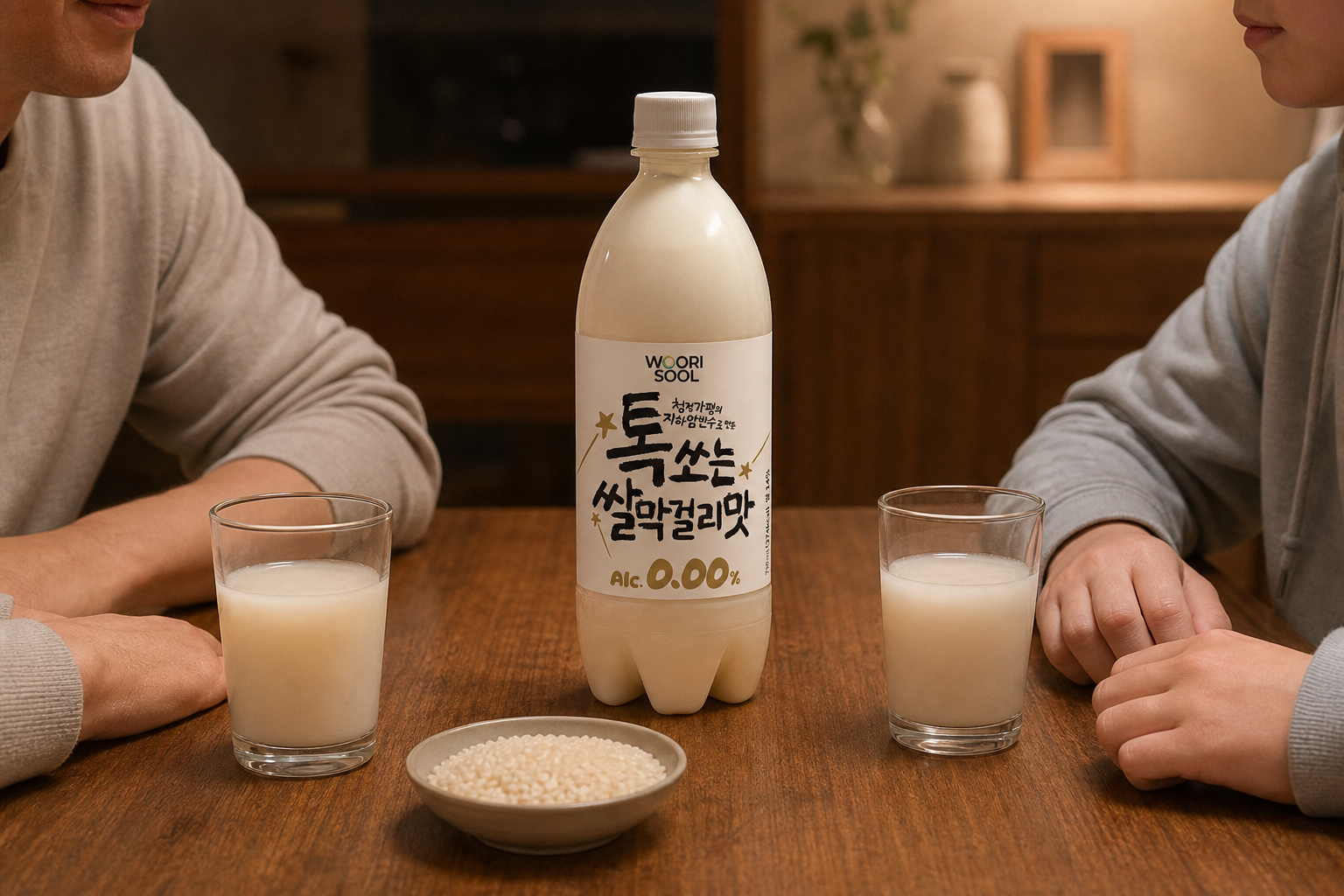 알코올 없이 즐기는 막걸리맛 탄산음료