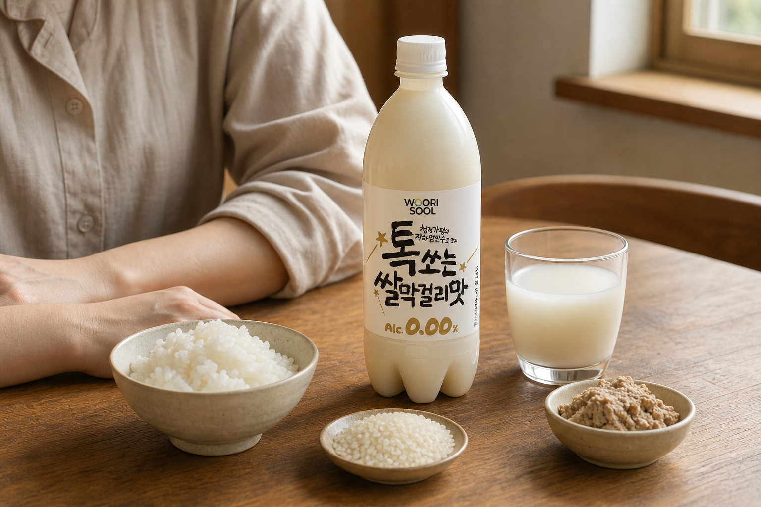 쌀과 누룩의 풍미를 받치는 원료수