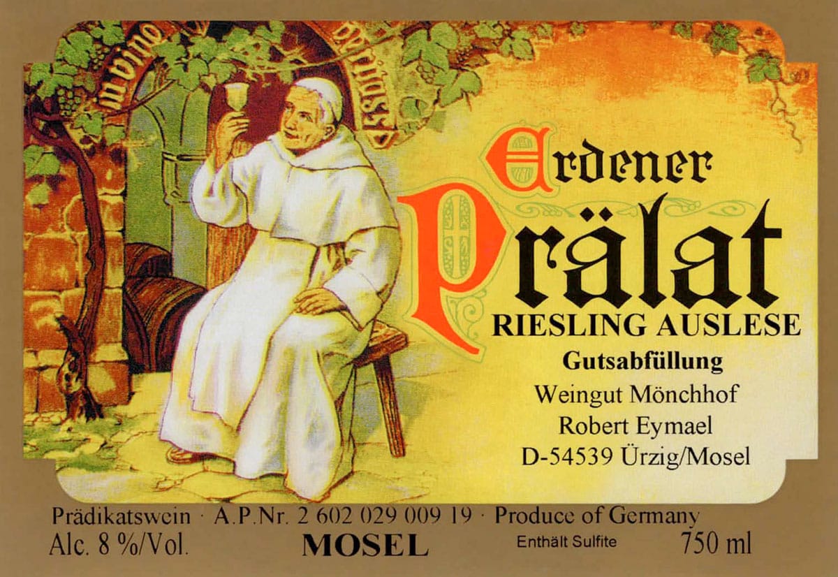 Mönchhof's Erdener Prälat label.