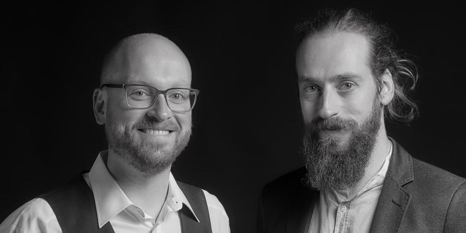 Brothers Johannes and Marcus Haart from Weingut Rheinhold Haart. 