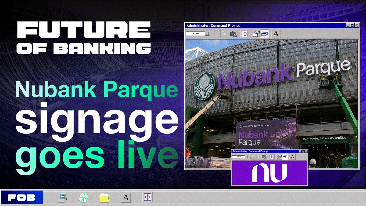 Nubank Begins Rebrand at Palmeiras Stadium