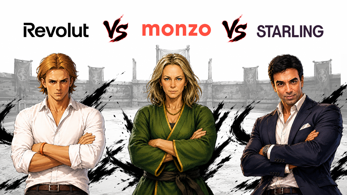 Head-To-Head: Revolut, Monzo, and Starling Compared