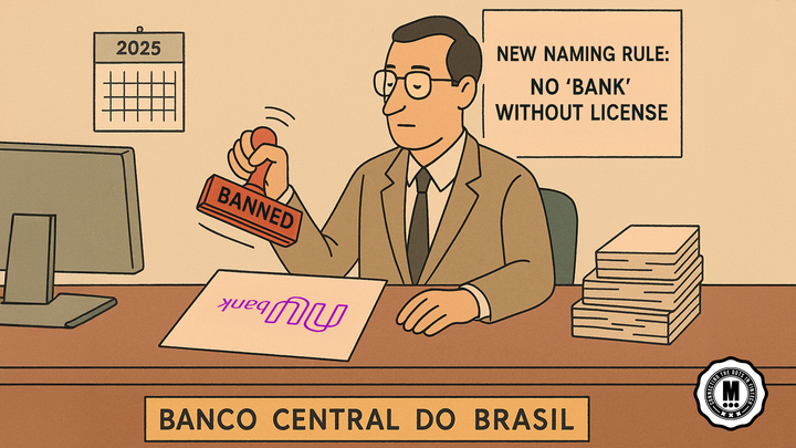 Nubank Faces Name Change Under New Central Bank Rule