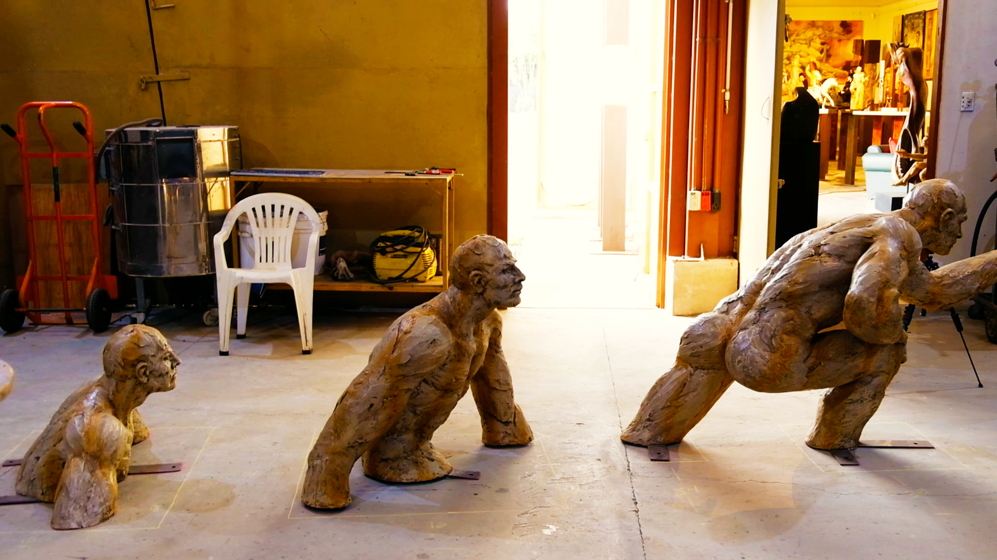 La escultura que vi en el Parque Nacional [San José, Costa Rica] de don Edgar Zúñiga Jiménez.