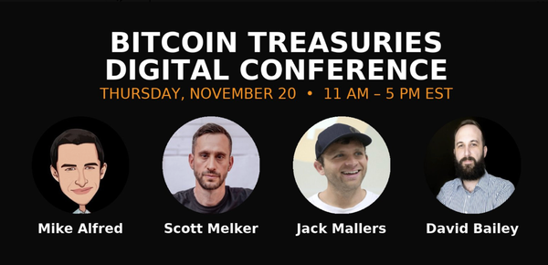Tomorrow: Join the Premier Virtual Gathering for Bitcoin Treasury Leaders