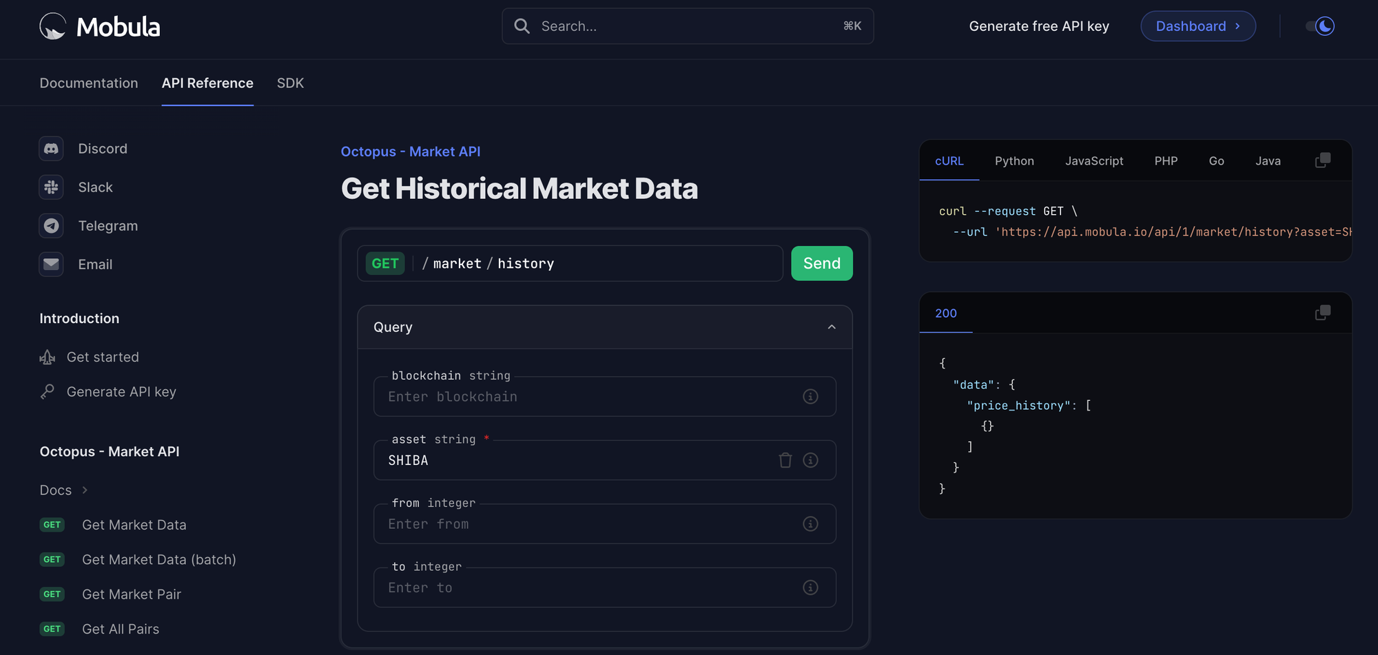 Mobula API Registration