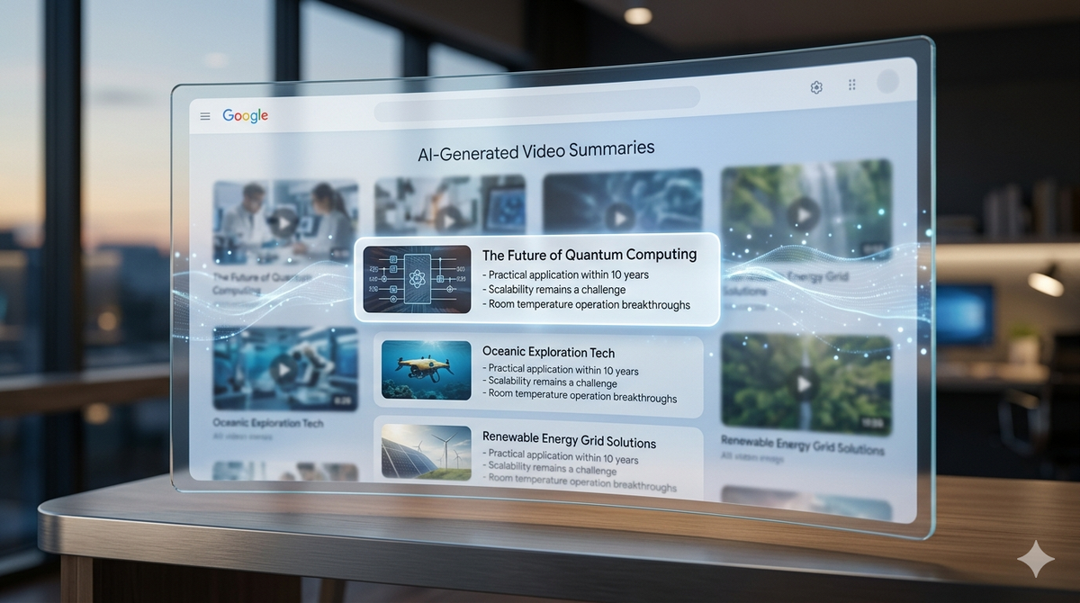Google testing AI-generated video summaries directly inside search results