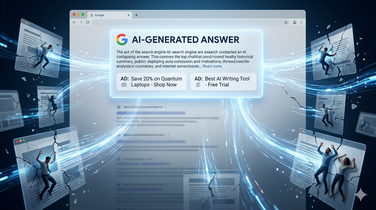 Google testing ads inside AI-generated search summaries as publishers push back