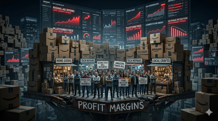 Amazon Facing Seller Protests Over Rising Fees Tied to Fulfillment and Ads