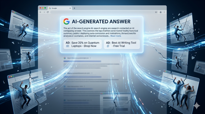 Google testing ads inside AI-generated search summaries as publishers push back