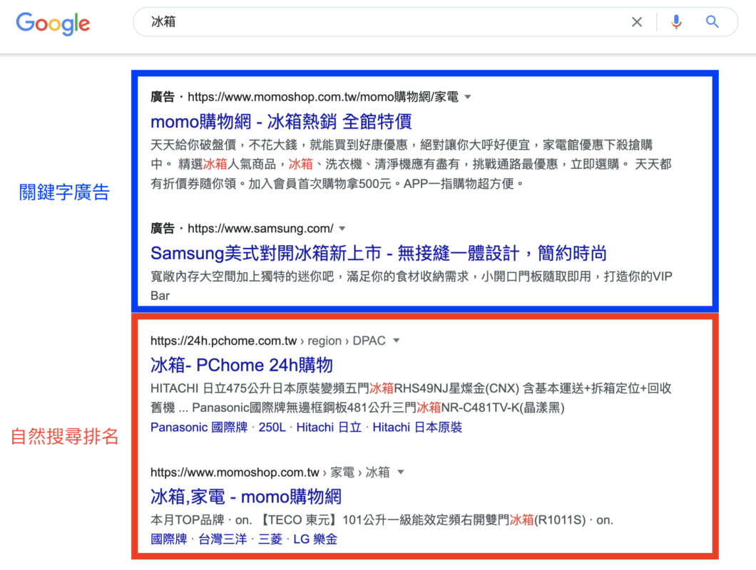 自然搜尋