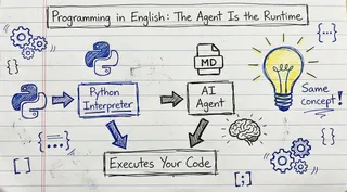 Programming in English: The Agent Is the Runtime