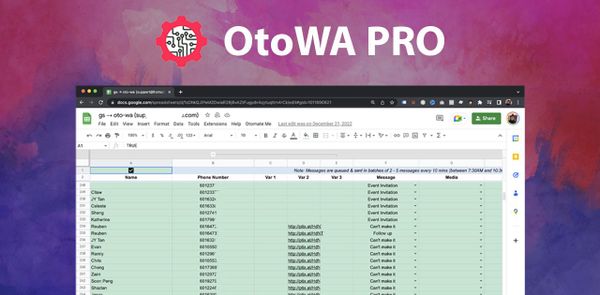 Software Deal: OtoWA - Broadcast & Automate Whatsapp Messages