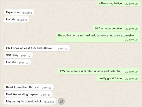 People don't buy books