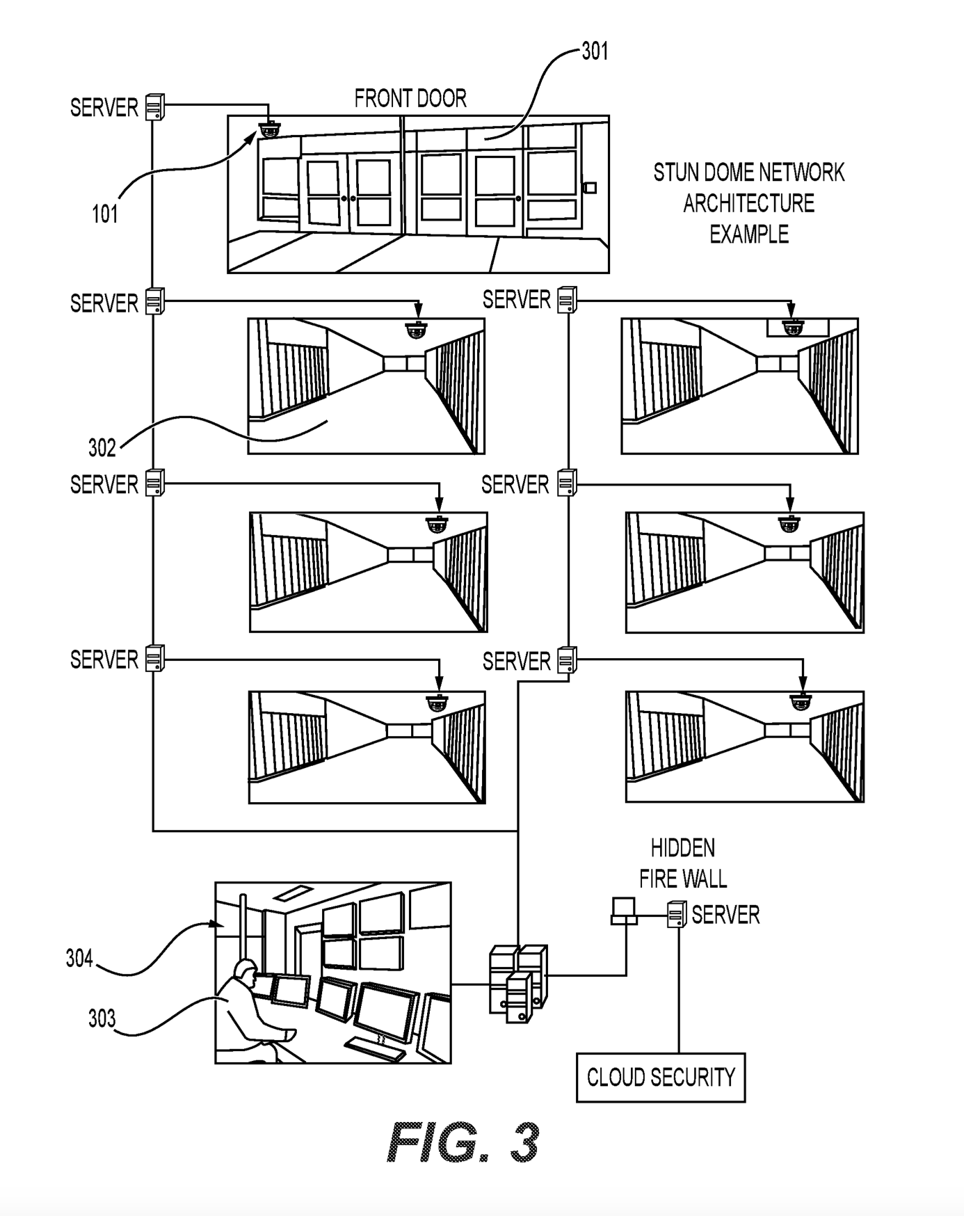 A drawing from the patent illustrating the incapacitation system