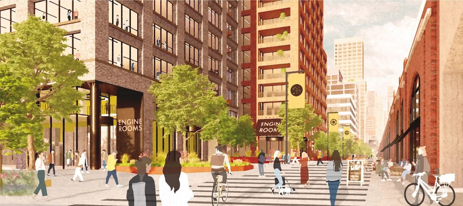 An artists's rendition of Sister, Manchester's new innovation district