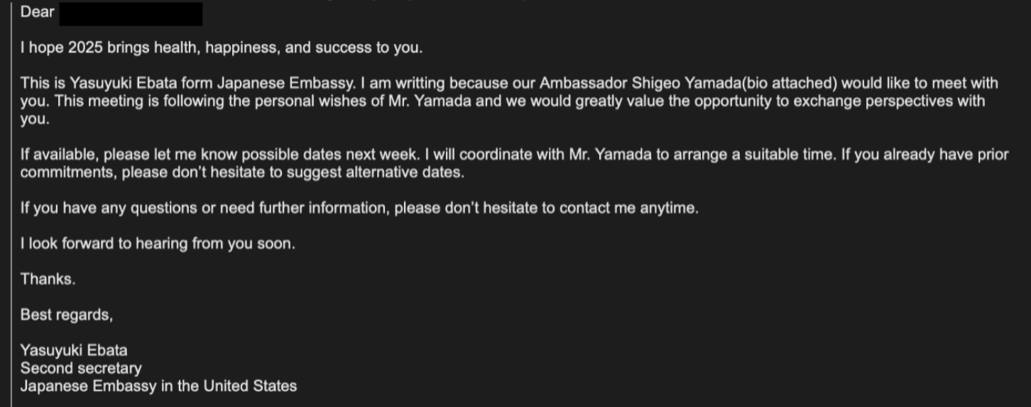 A screenshot of one of the fake emails (Image: Proofpoint)