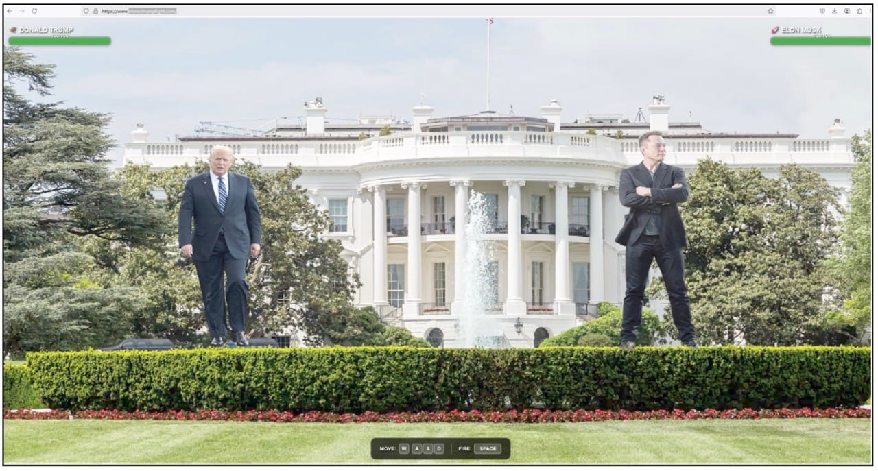 A Trump vs Musk game that popped up in the wake of the squabble